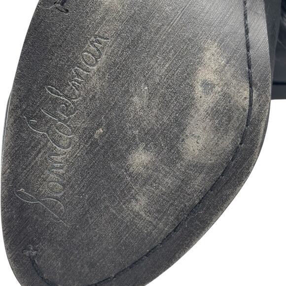 Sam Edelman Louie Fringe Black Leather Ankle Boots Boho Western Urban Cowgirl - Picture 4 of 16